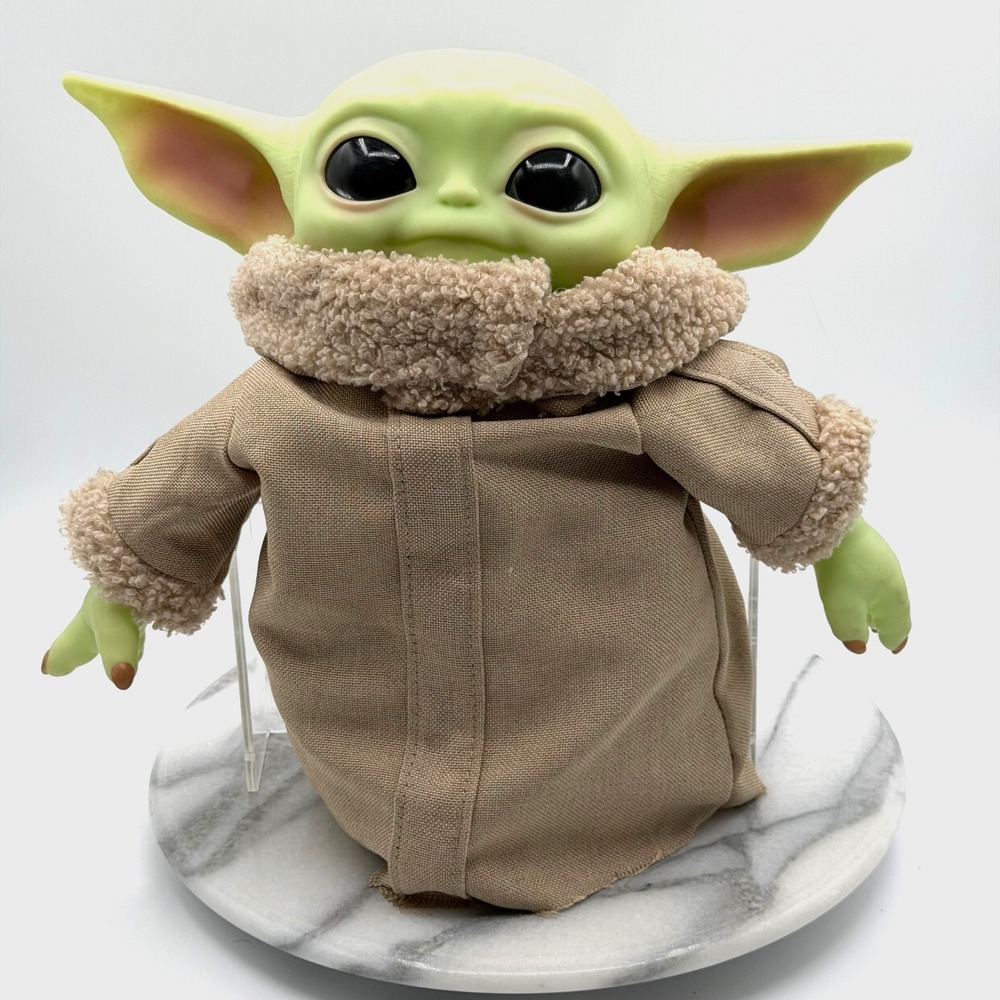 Star Wars Grogu "The Child" 11" Plush Doll by Mattel Tan Robe The Mandalorian‎